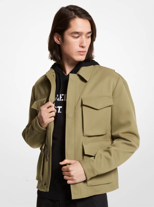 Panske Bundy Michael Kors Twill Field Olivovo Zelená - Oblecenie Michael Kors Levně | OYKTD-2410